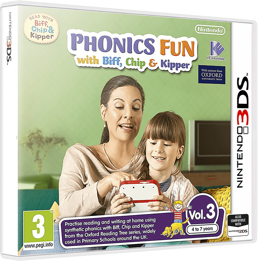 Phonics Fun with Biff, Chip & Kipper Vol 3 box art for Nintendo 3DS